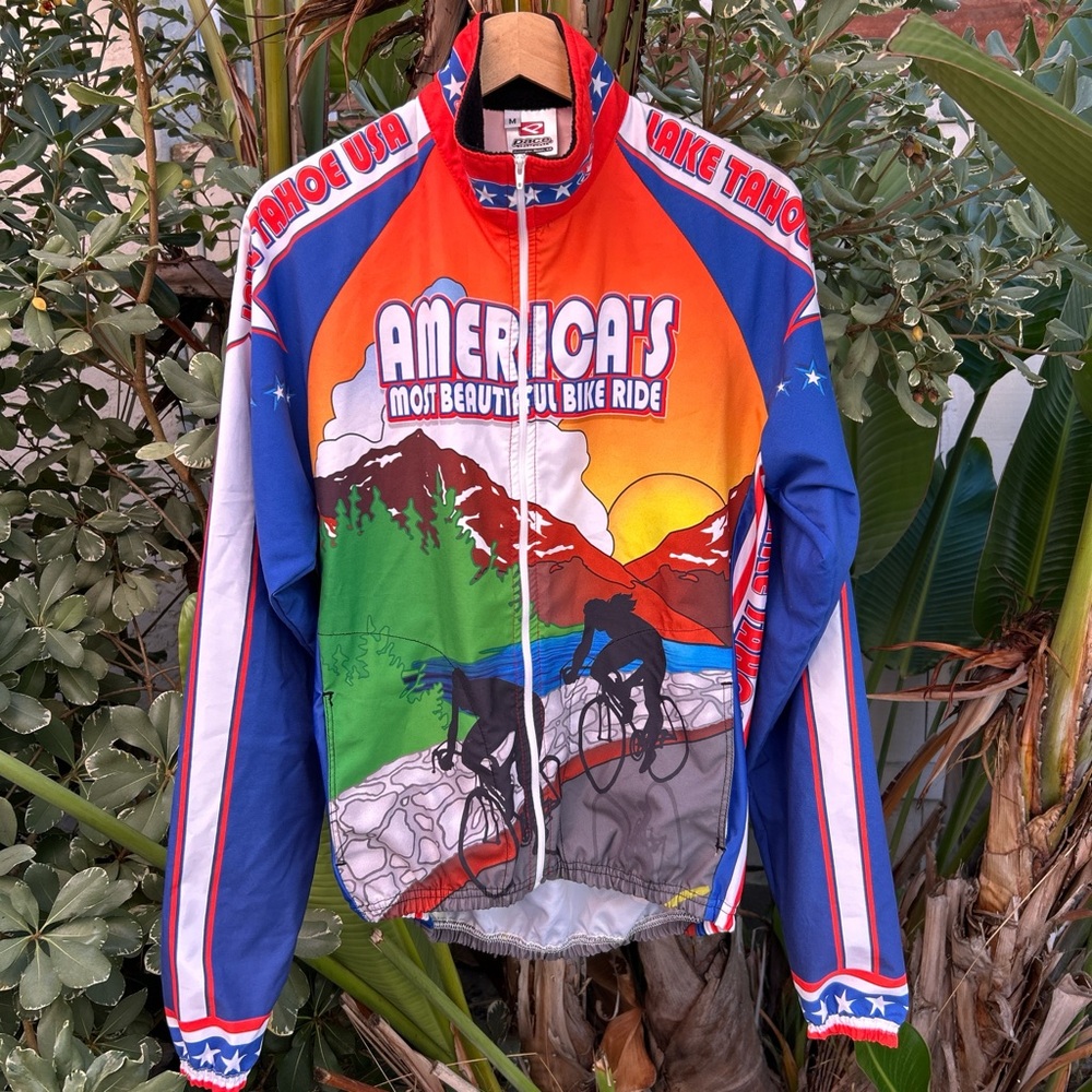 Vintage 2000s Pace USA Cycling Jacket M Lake Tahoe America’s Bike Ride